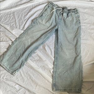 H&M Women's Light Blue Wide Leg Jeans